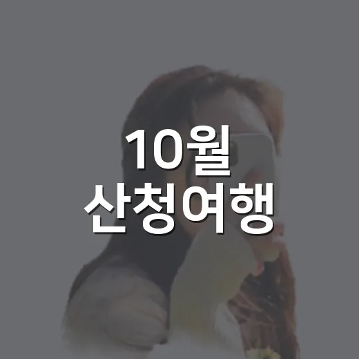 10월 산청여행, 반값여행 연장과 황금거북이 이벤트