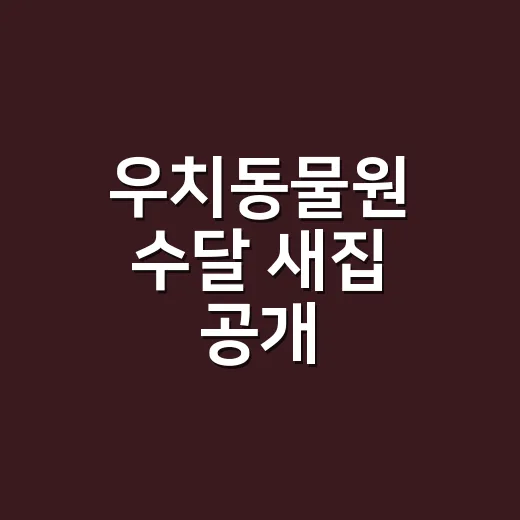우치동물원 수달 새집 공개