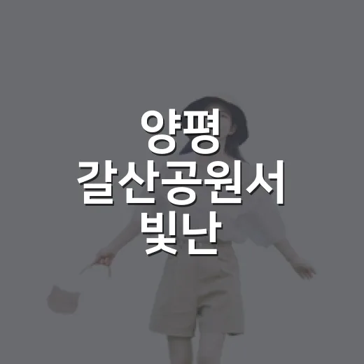 양평 갈산공원서 빛난 풀빛피크닉마켓