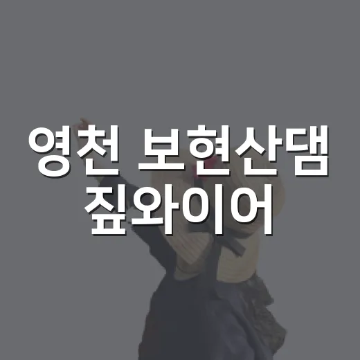 영천 보현산댐 짚와이어, 하늘을 가르는 짜릿한 90초