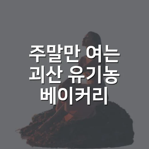 주말만 여는 괴산 유기농 베이커리