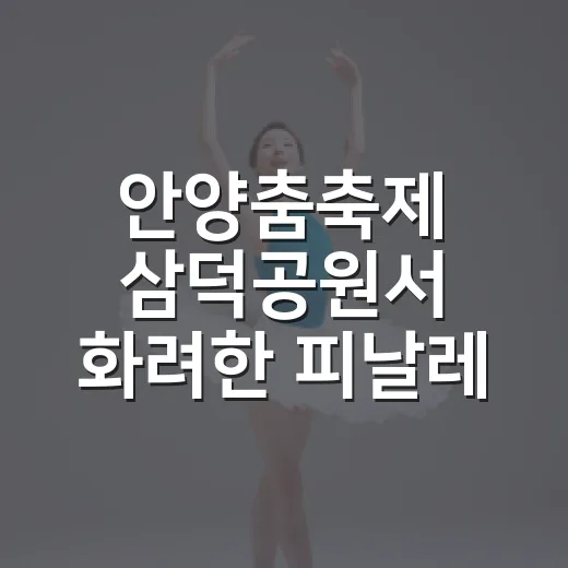 안양춤축제 삼덕공원서 화려한 피날레