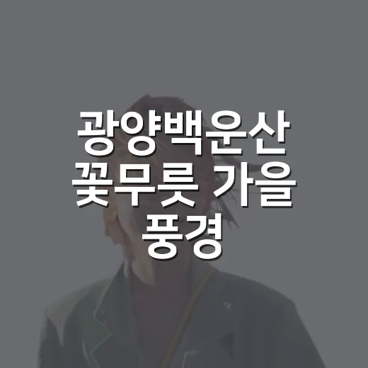 광양백운산 꽃무릇 가을 풍경