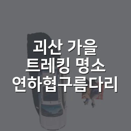 괴산 가을 트레킹 명소 연하협구름다리