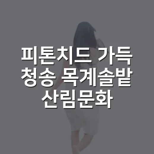 피톤치드 가득 청송 목계솔밭 산림문화자산