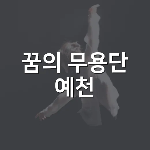 꿈의 무용단 예천, 파일럿 워크숍 첫걸음