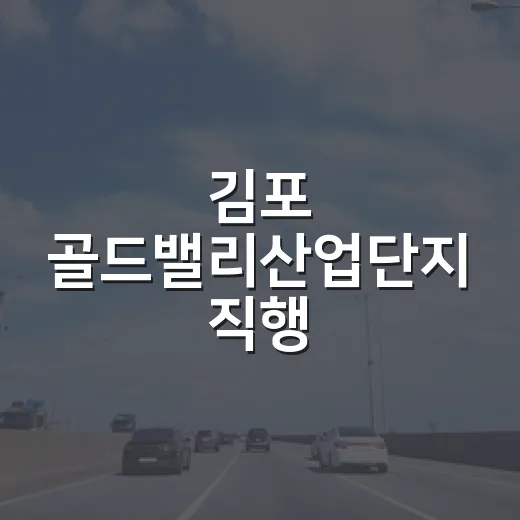 김포 골드밸리산업단지 직행 1002번 버스 노선 개편