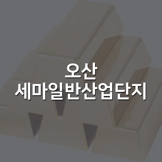 오산 세마일반산업단지, 경제 도약의 중심지