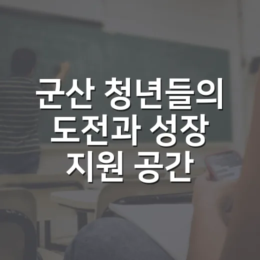 군산 청년들의 도전과 성장 지원 공간