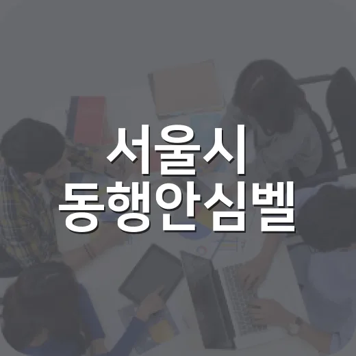 서울시 동행안심벨, 버튼 한 번으로 안전 확보