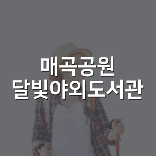 매곡공원 달빛야외도서관, 가을밤 힐링 명소
