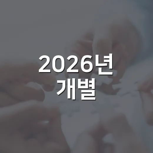 2026년 개별·공동주택가격 열람 및 의견제출 안내