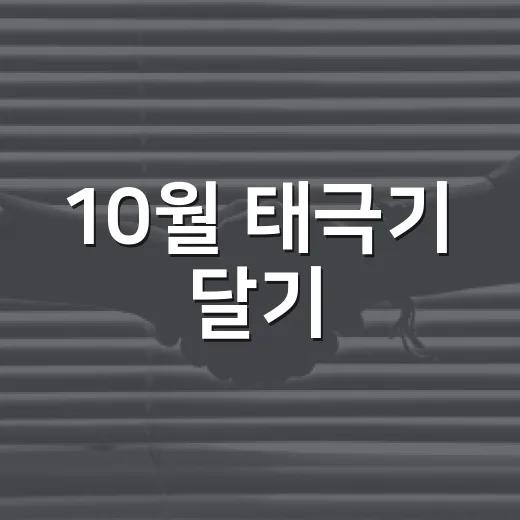 10월 태극기 달기, 나라사랑 실천의 달