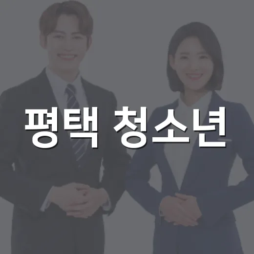 평택 청소년, 지역 문제 해결 아이디어 빛나다