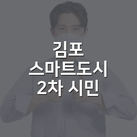 김포 스마트도시 2차 시민 설문 시작