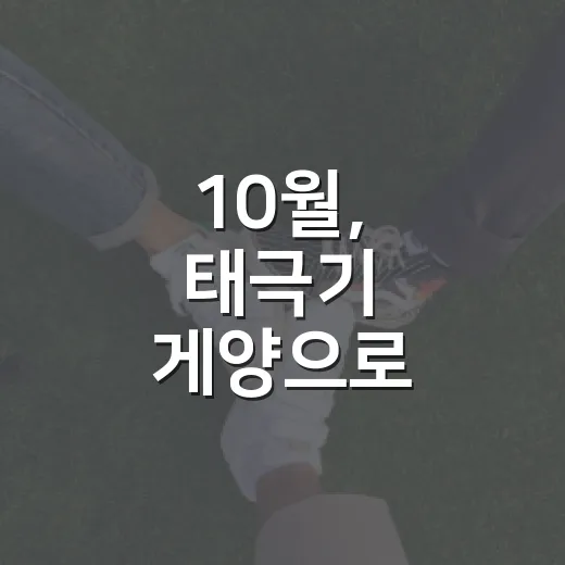 10월, 태극기 게양으로 나라사랑 실천