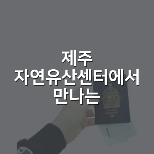 제주 자연유산센터에서 만나는 거문오름 용암동굴