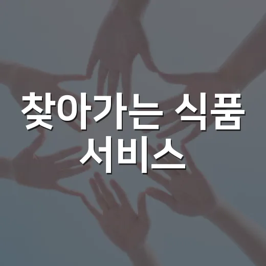 찾아가는 식품 서비스, 경북 영양서 9월부터 시작