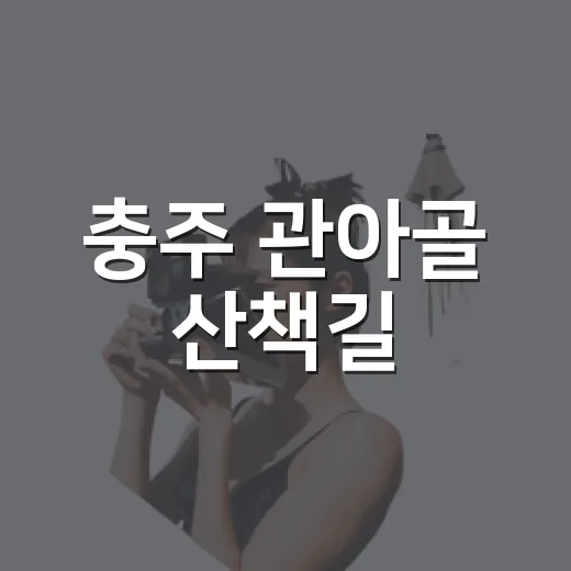 충주 관아골 산책길, 역사와 청년의 숨결