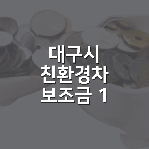 대구시 친환경차 보조금 1,691대 추가 지원