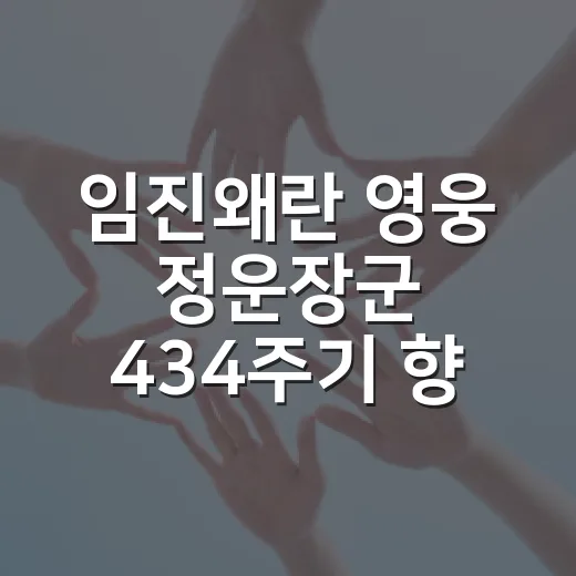 임진왜란 영웅 정운장군 434주기 향사