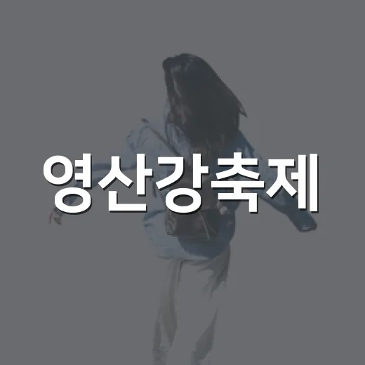 영산강축제, 모두를 위한 편의시설 완비