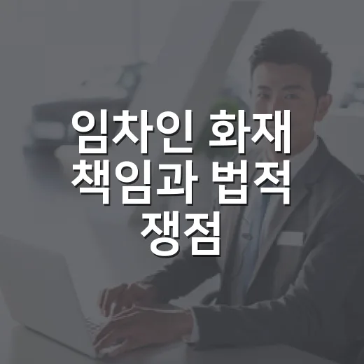 임차인 화재 책임과 법적 쟁점