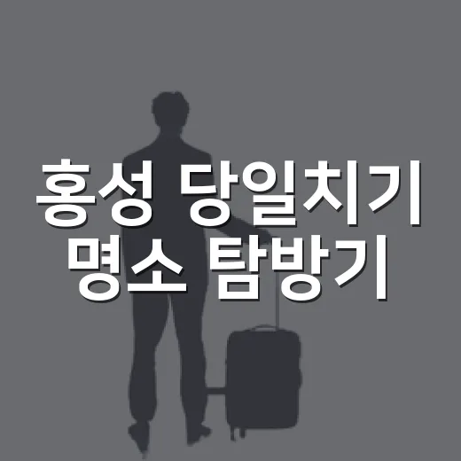 홍성 당일치기 명소 탐방기
