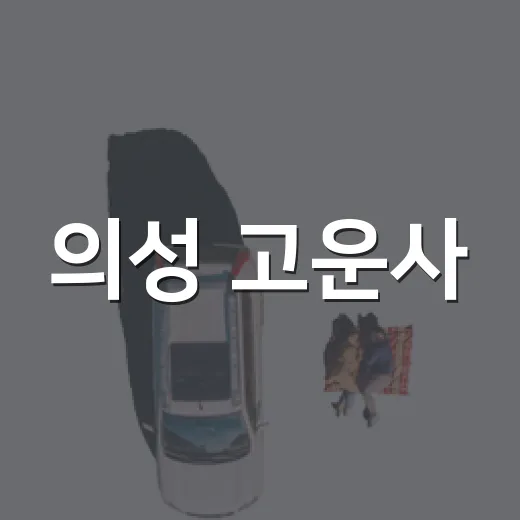 의성 고운사, 천년의 숨결 다시 피어나다