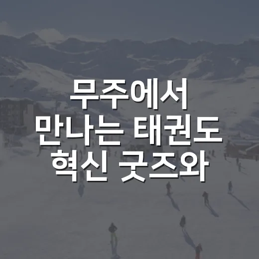 무주에서 만나는 태권도 혁신 굿즈와 버추얼 대회