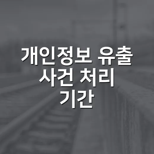 개인정보 유출 사건 처리 기간, 중요도 따라 달라진다