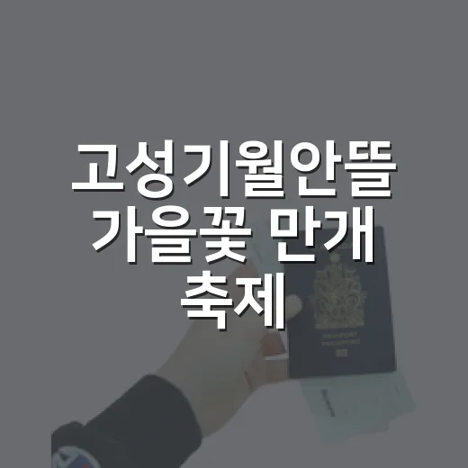 고성기월안뜰 가을꽃 만개 축제