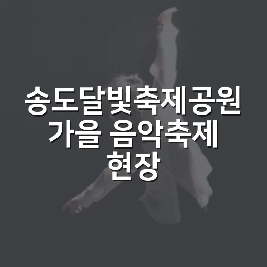 송도달빛축제공원 가을 음악축제 현장