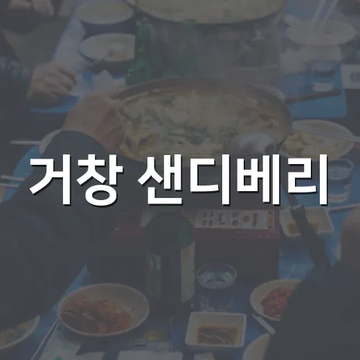 거창 샌디베리, 건강 가득 샌드위치 맛집