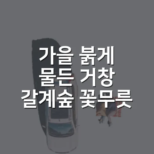 가을 붉게 물든 거창 갈계숲 꽃무릇 명소