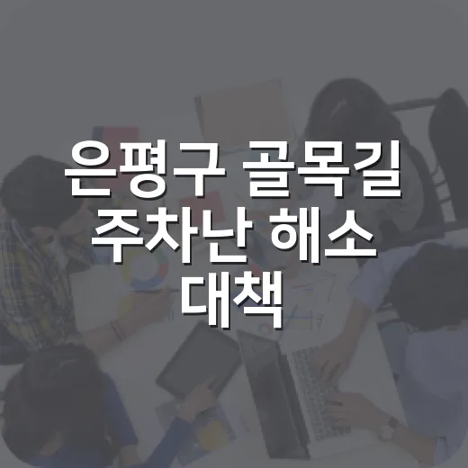 은평구 골목길 주차난 해소 대책