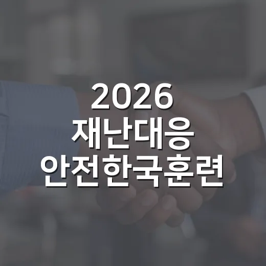 2026 재난대응 안전한국훈련, 서구청과 함께