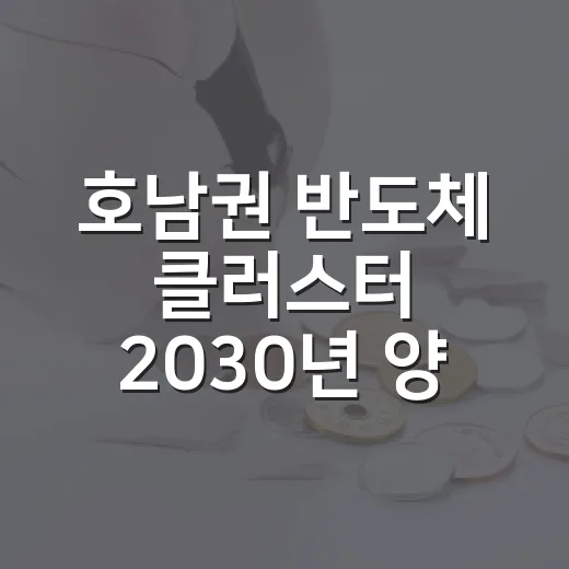 호남권 반도체 클러스터 2030년 양산 청사진