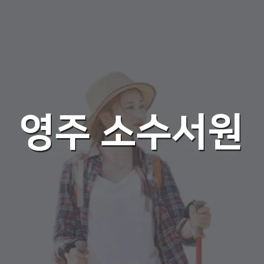 영주 소수서원, 선비의 고요한 산책길