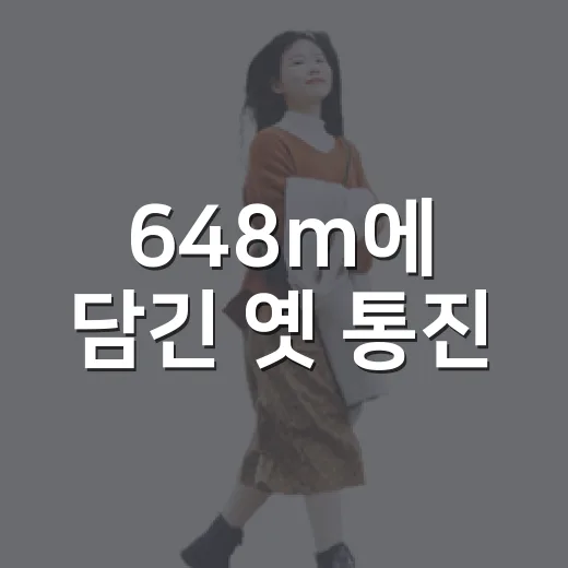 648m에 담긴 옛 통진