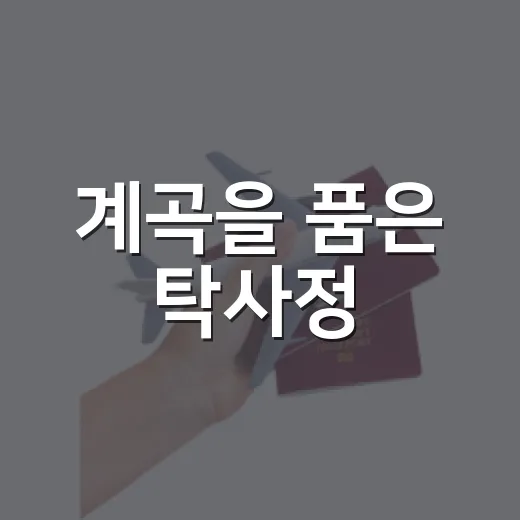 계곡을 품은 탁사정