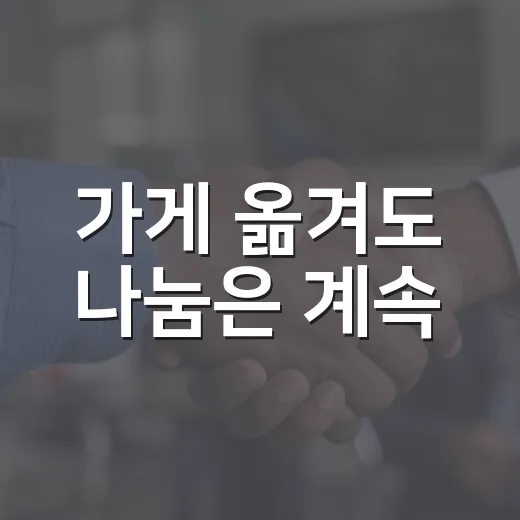 가게 옮겨도 나눔은 계속