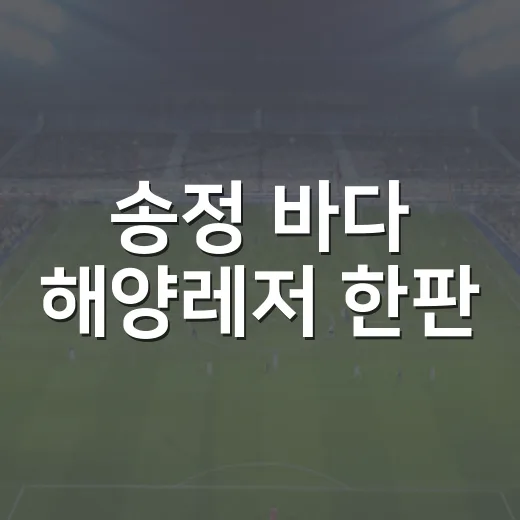 송정 바다 해양레저 한판