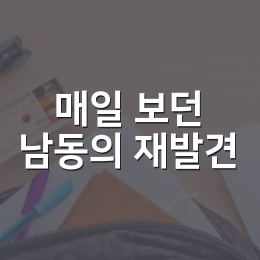 매일 보던 남동의 재발견