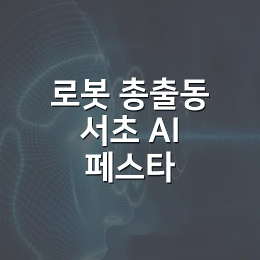 로봇 총출동 서초 AI 페스타