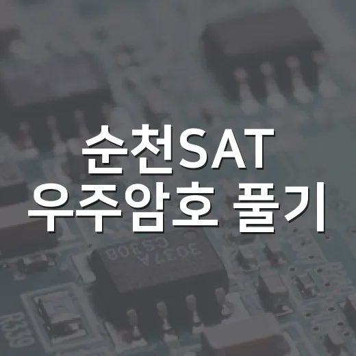순천SAT 우주암호 풀기
