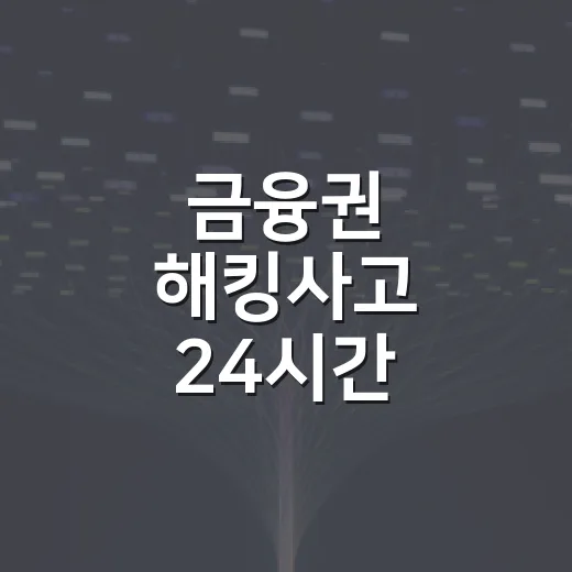 금융권 해킹사고 24시간 비상체계 가동