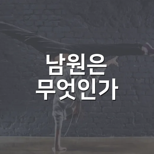 남원은 무엇인가? 영상 공모전 개최