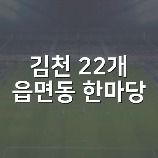 김천 22개 읍면동 한마당