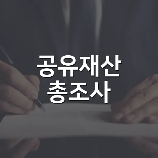 공유재산 총조사, 5년마다 실시